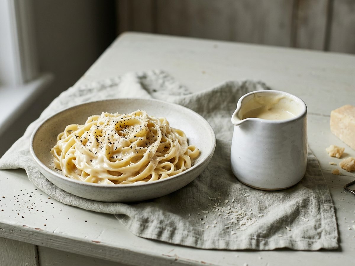 Illustration of Alfredo Sauce