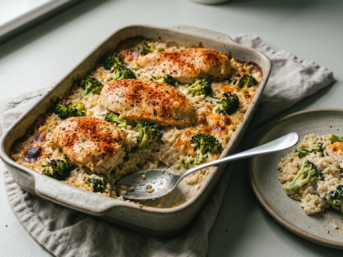 Illustration of Chicken Broccoli Rice Casserole