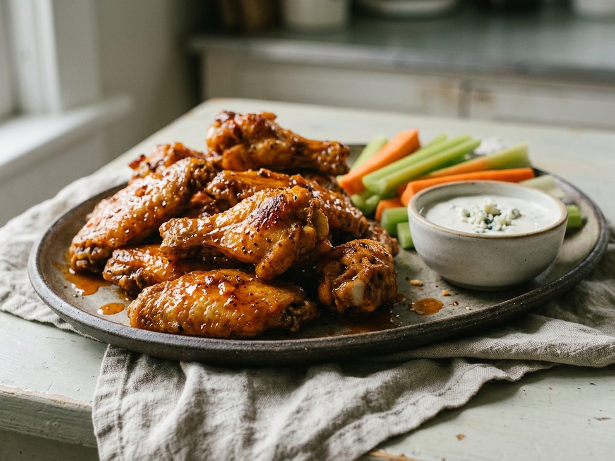 Illustration of Crispy Baked Buffalo Wings