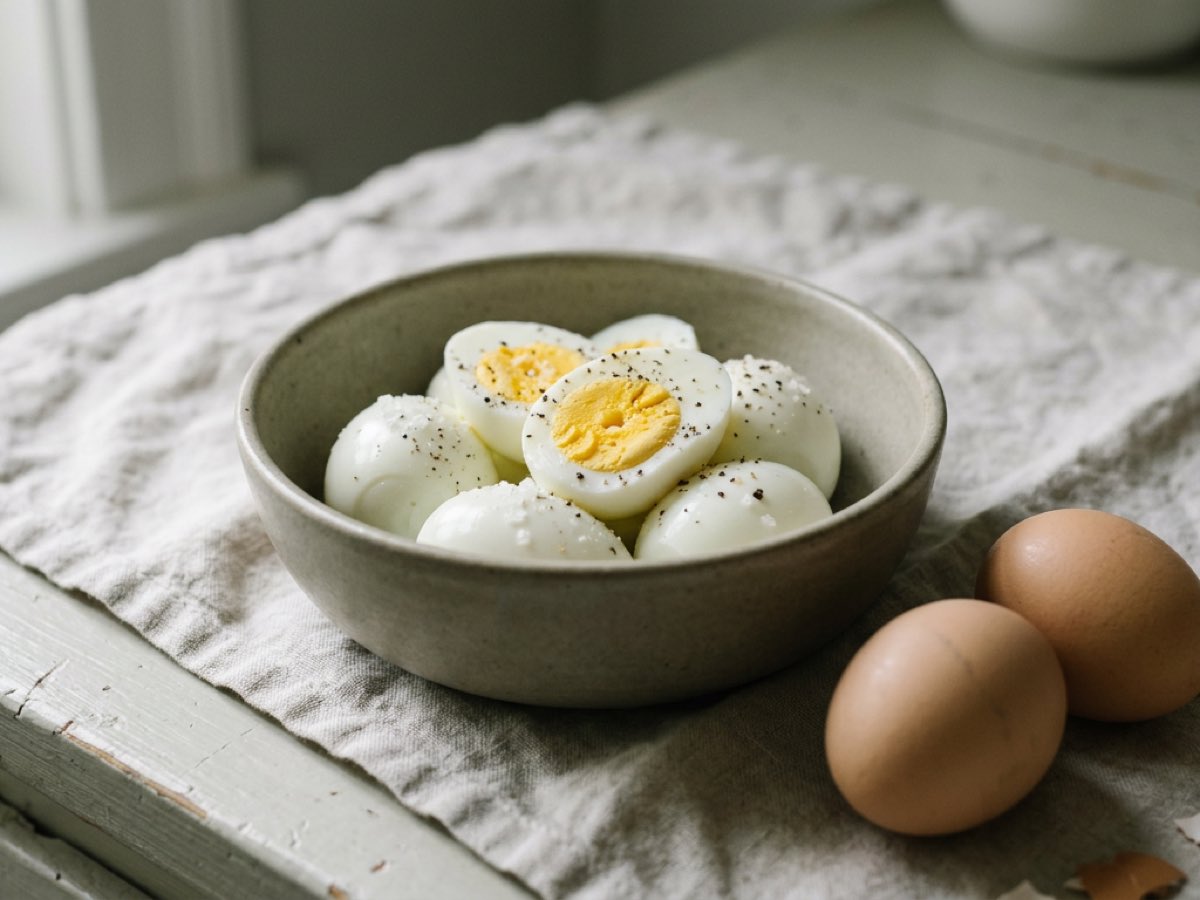 Illustration of Hard-Boiled Eggs
