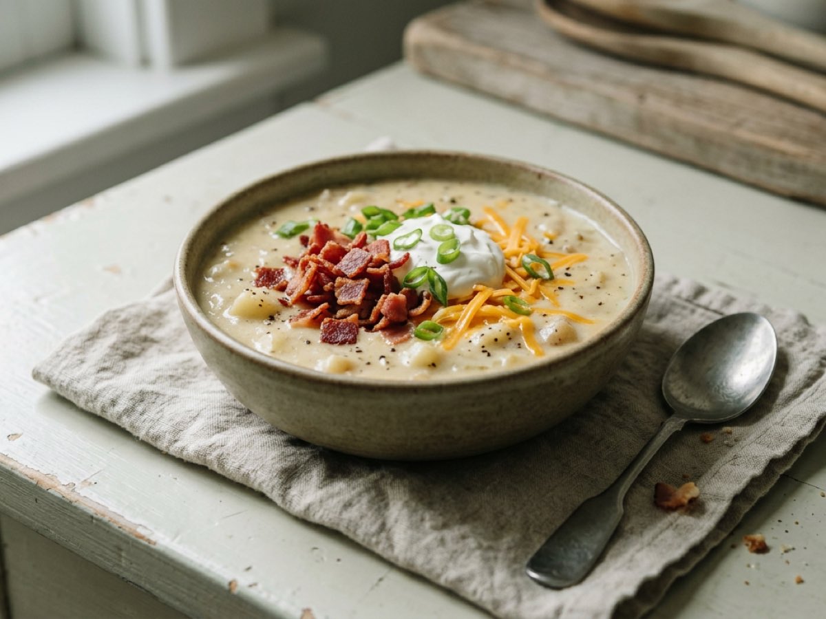 Illustration of Loaded Baked Potato Soup