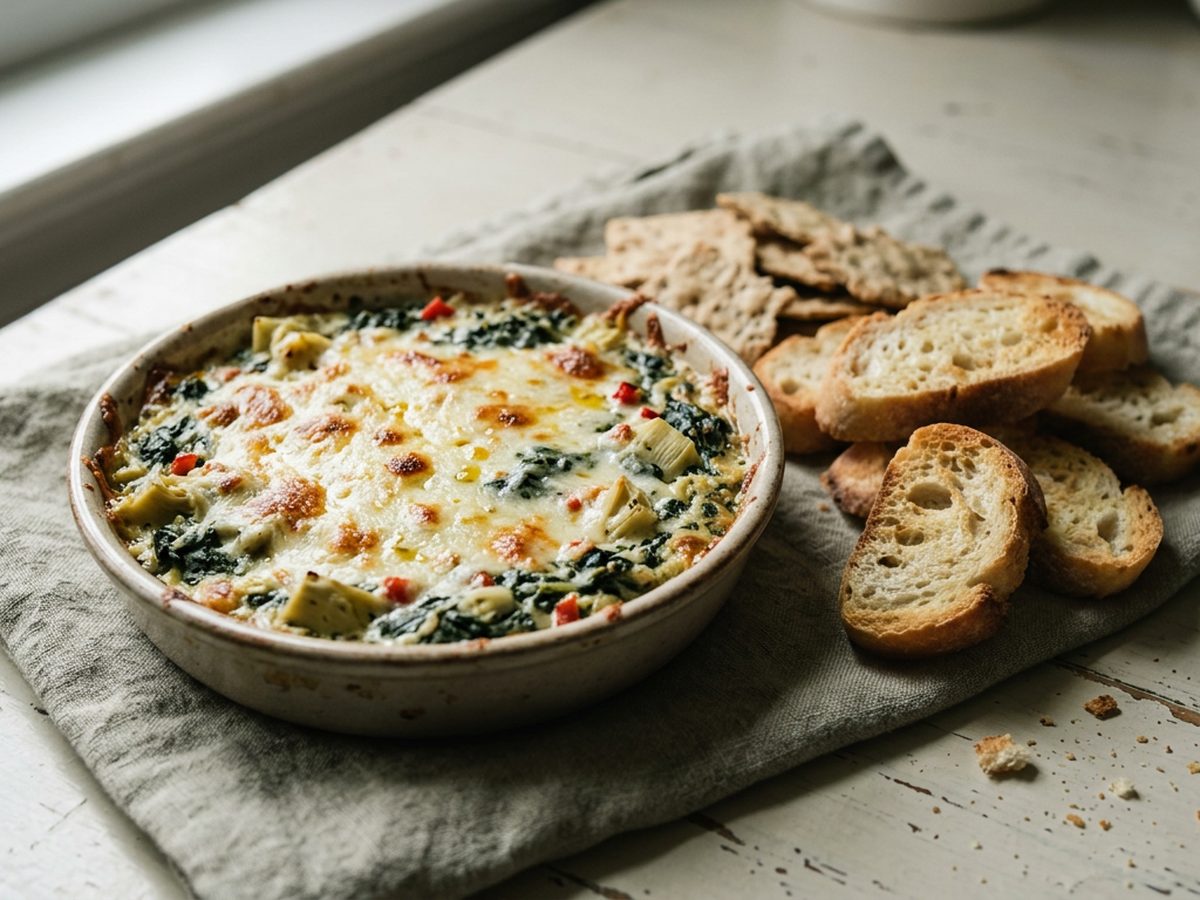Illustration of Spinach Artichoke Dip