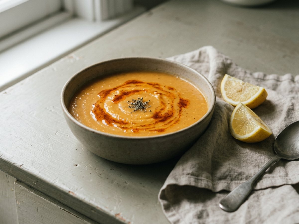 Illustration of Turkish Red Lentil Soup