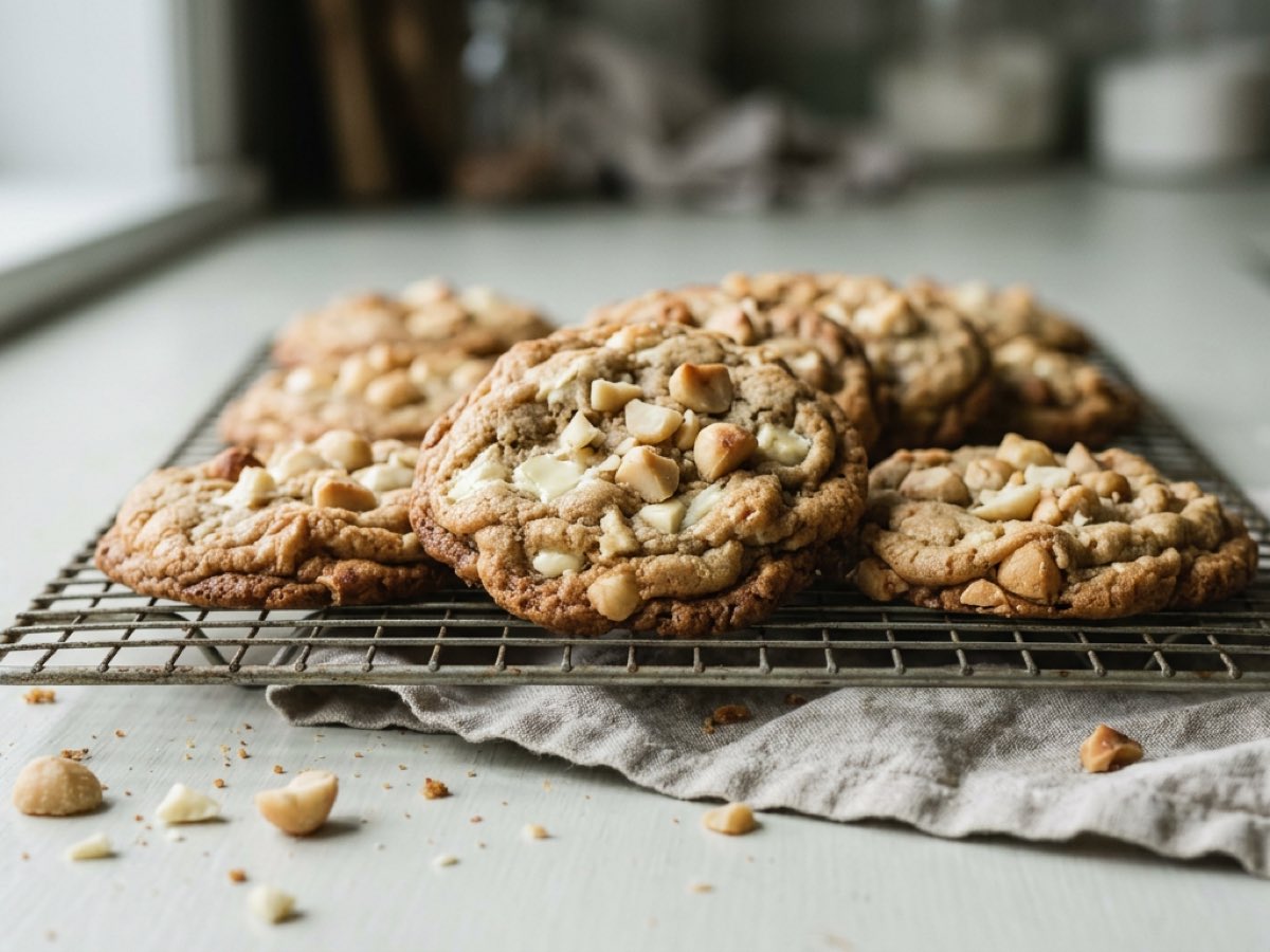 Illustration of White Chocolate Macadamia Cookies